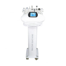 2021 Machine à ultrasons haute fréquence faciale pour la peau Vacuum RF microcourant Oxygène pulvérisateur Dermabrasion Machine